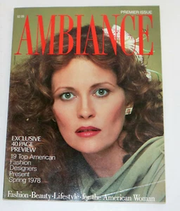 AMBIANCE fashion magazine 1978 Premiere issue Faye Dunaway cover - Picture 1 of 3