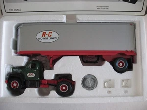 FIRST GEAR # 19-1156 R - C MOTOR LINES 1960 MACK B 61 TRACTOR TRAILER - Picture 1 of 3