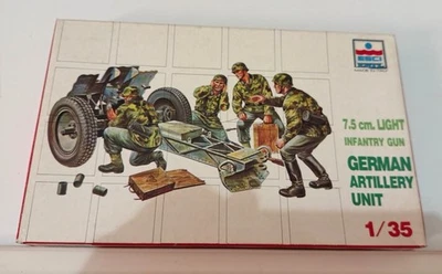 (lotto 2 kit) ESCI GermanFlak 30 + 7,5 cm light gun  scala 1/35 - Immagine 1 di 2