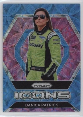 2022 Panini Prizm Icons Carolina Blue Scope Prizm /99 Danica Patrick #86 - Image 1 of 2