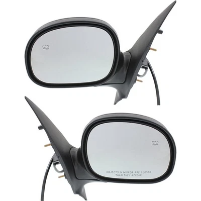 Power Mirror Set Of 2 For 1997-2002 Ford Expedition Manual Folding Heated - Image 1 of 4