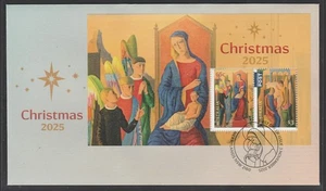 AUSTRALIA 2025 CHRISTMAS Religious MINISHEET  V F Used on FDC  - in stock now - Picture 1 of 1