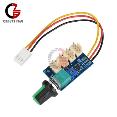 DC 12V 3A 4-wire Fan Speed Controller 4-channel PWM Fan Speed Control  Switch - Image 1 of 4