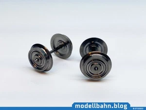 Juego de 2 ruedas de corriente alterna/CA para Märklin/Brawa Ø11 mm y eje de punta 23 mm similar.2187 - Imagen 1 de 3