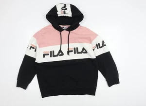 Fila Women's Colourblock Logo Hoodie M - Picture 1 of 12