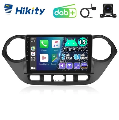 DAB+ Android15 Autoradio 64G CarPlay GPS Navi für Hyundai i10 II BA IA 2013-2019 - Bild 1 von 4