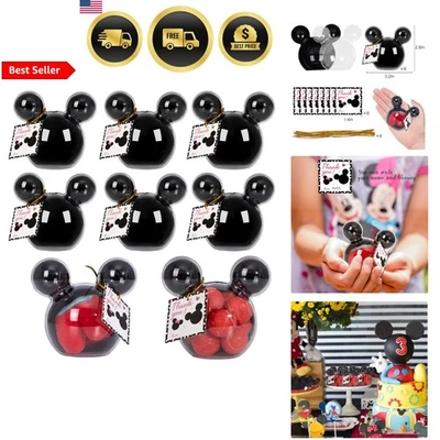 Mouse Party Favors Candy Box Bags for Kids Birthday Supplies 8 Pack - Image 1 of 4