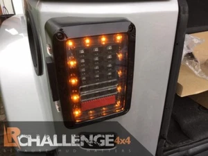 LED Rear Lights light unit smoked clear to fit Wrangler JK 2007-2019 clear - Picture 1 of 4