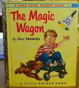 A LITTLE GOLDEN BOOK 1st printing edition "A"  The Magic Wagon 1955 Ding Dong - Bild 1 von 4
