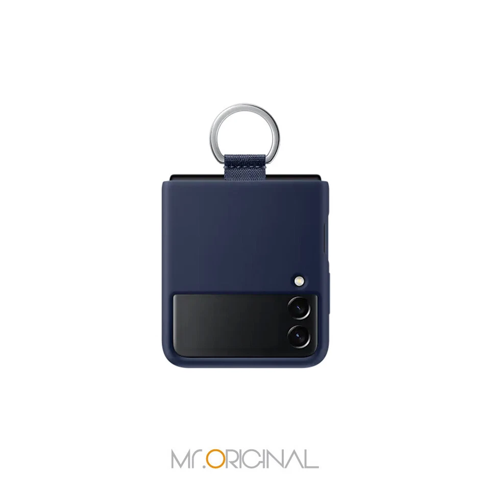 Samsung Silicone Case for Galaxy Z Flip3 5G with Ring and Screen Protector