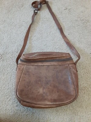 BOLSO BANDOLERA DE CUERO MARRÓN UNISA DE COLECCIÓN USADO AC LEER DESCRIPCIÓN  Foto 1 de 4