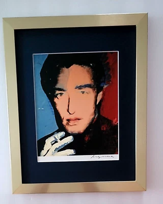 ANDY WARHOL + STUNNING 1980's SIGNED + HALSTON + PRINT MATTED & FRAMED - Image 1 of 3