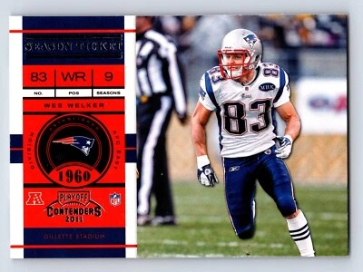 Wes Welker 2011 Playoff Contenders #10 New England Patriots - Image 1 of 2