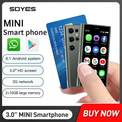 Unlocked SOYES S23 Pro Mini HD Smartphones 3G GSM 2+16GB Android 8.1 Dual SIM - Image 1 of 4