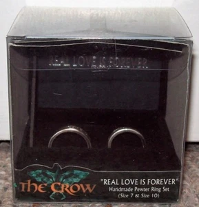 Neca The Crow Real Love Is Forever Ring Set Sealed Brand New Rare - Picture 1 of 5