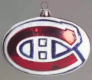 Slavic Treasures NHL Blown Glass Ornaments Montreal Canadiens - No Box 5559018 - Picture 1 of 1