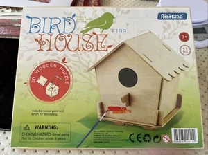 Robotime F199 Vogelhaus 3 D Holzpuzzle zum Bauen versiegelt - Bild 1 von 3