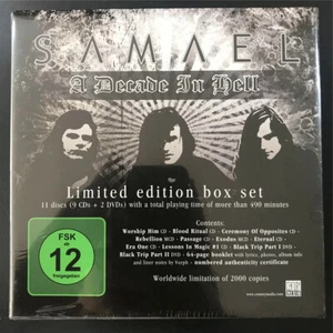Samael – A Decade In Hell EU 9CD+2DVD Box Set, Compilation, Limited SEALED - Picture 1 of 2