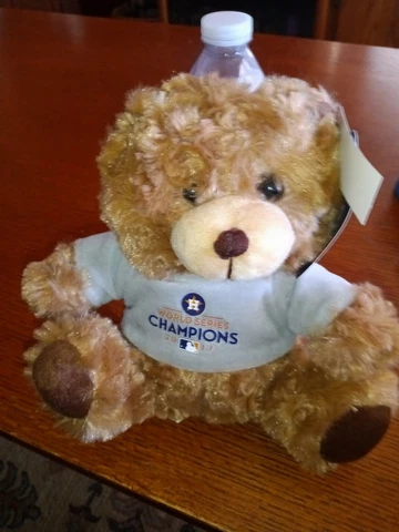 NWT "Astros" Teddy Bear Plush; 2017; World Series; 8" Cover