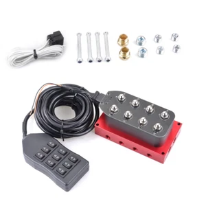 12v Air Ride Solenoid Valve Manifold Airride Suspension Control Harness kits RED - Picture 1 of 5