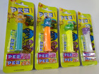 Vtg PEZ BonBons Crazy Animals Set Lot 4pc w/ Austria Cards 1999 Shark Frog Camel