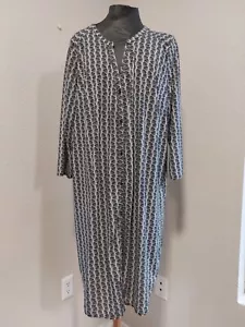 H&M Geometric Long Sleeve Dress - Size XL, Perfect Condition - Picture 1 of 17