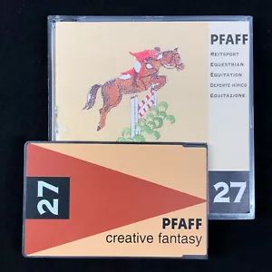 Equestrian Embroidery Designs Card #27 for Pfaff Models 7570 7560 2160 2170 - Picture 1 of 7