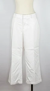 Dockers White Individual Fit Mid Rise Curvy Metro Capri Pants Women's Size 16 - Picture 1 of 6