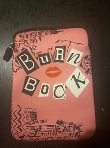 Mean Girls Apple iPad Tablet Case 10 Inch Burn Book Pink Foam AUTHENTIC sleeve - Picture 1 of 2