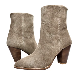 Botines de gamuza BROCHU WALKER The Marfa $498 talla 9 beige tacones - Imagen 1 de 14