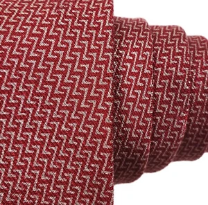 Armani Collezioni Burgundy Chevron Wide Tie 4" Silk 60L - Picture 1 of 6