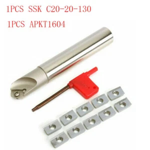 SSK C20-20-130 45° Centrado Cortador Herramienta Fresado Soporte +1*APKT1604PDFR - Imagen 1 de 12