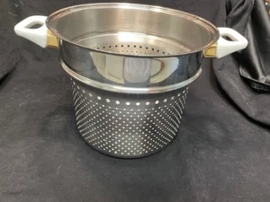 Health Craft Pasta/colander insert for 9 1/2" white handle pot - Picture 1 of 5