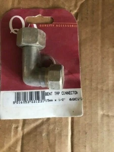 QA Straight Tap Connector 15 mm x 1/2" NEW-- Pack of 2 - Picture 1 of 1