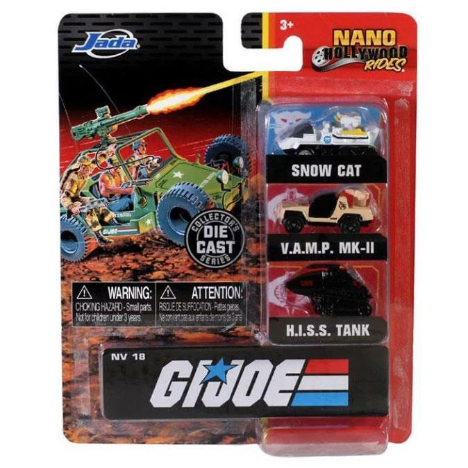 Jada Metals Nano Hollywood Rides G.I. JOE Die-cast Vehicle 3-Pack (NV-18) - Image 1 of 4