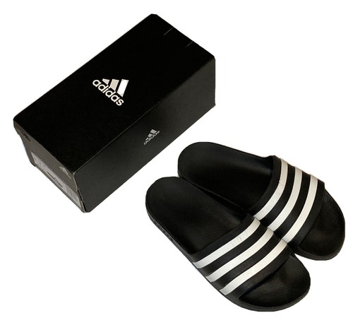 Sandali Adidas Adilette Aqua Slides uomo 6 donna 7 3 righe unisex adulto nero