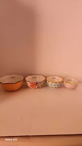 Brand New Pioneer Woman Flea Market Floral 4 Piece Measuring Bowls! - Picture 1 of 10