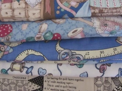 HOUSE 缝纫纽扣家用棉质面料 U-Pick 半码 1/2 码  — 第 1/2 张图片