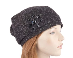 Charcoal ladies winter casual beret hat by Max Alexander. RRP $69.95 - Picture 1 of 1