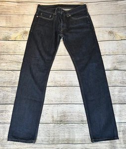 Diesel Black Gold Jeans W31 L30 Italy Slim Fit Dark Indigo Raw Denim Designer - Picture 1 of 19