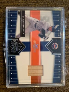 2005 Donruss Champions Carlos Beltrán authentic bat Baseball Card - Picture 1 of 2