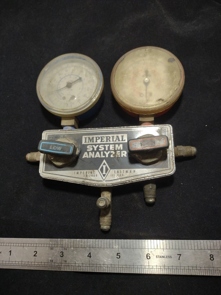 Analizador de sistema Imperial Eastman calibre colector de CA de colección 2500 PSI EE. UU. R-502 Foto 1 de 4