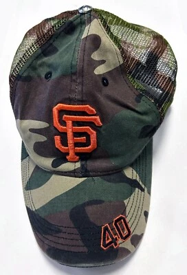 MLB San Francisco Giants #40 Bumgarner Camuflado Gorra Sombrero Ajustable/¡Envío Gratis! Foto 1 de 4