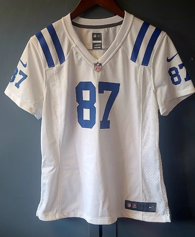 Nike On Field Wayne #87 Football Indianapolis Colts Jersey Youth L Blue White Cover