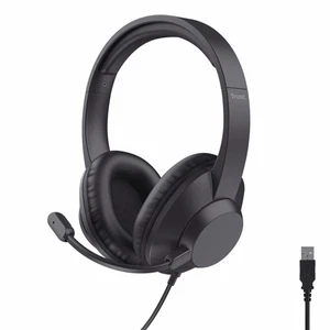 Trust Roha II Max USB Cuffie con Microfono Leggere Over Ear Auricolari con Filo - Foto 1 di 24