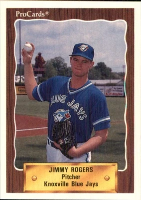 Jimmy Rogers 1990 ProCards #1241 RC Knoxville Blue Jays *AutographDen* - Image 1 of 2