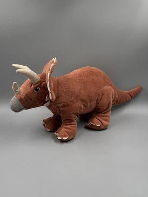 Ikea Jättelik Dino Dinosaurier Triceratops Stofftier Plüsch braun 45 cm - Bild 1 von 3