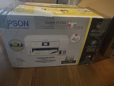 EPSON ECO TANK ET-2760  / CONVERTED WITH SUBLIMATION INK - (*Read) - Image 1 of 4