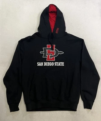 Colosseum SDSU Aztecs Hoodie Men’s Size Large Black San Diego State University - Image 1 of 4