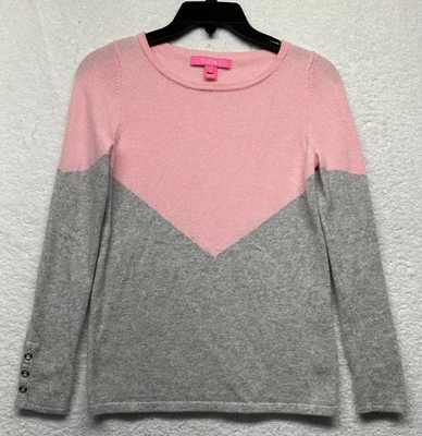 Suéter Brigitte de cachemir manga larga gris rosa talla XS de Lily Pulitzer para mujer Foto 1 de 4